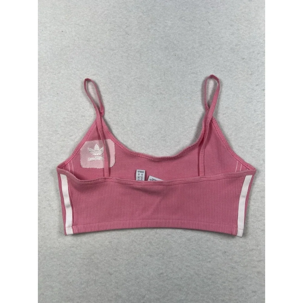 NWT Adidas Women's XS Adicolor Comfort Flex‎ Cotton Scoop Bralette, Pink